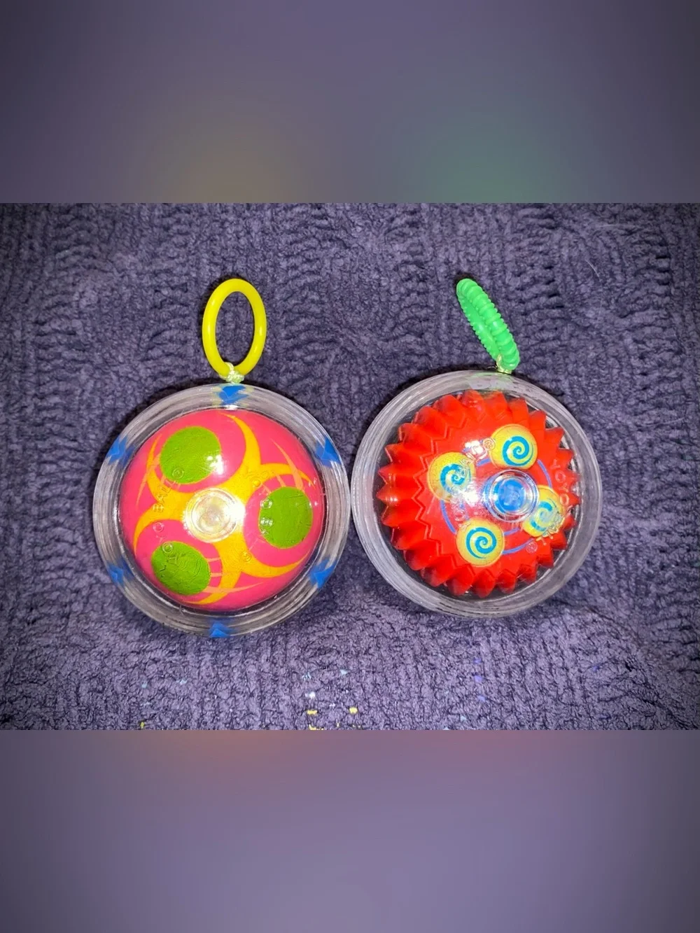 2 Vtg YoYo Balls by Big Time Toys 2003 Y2K